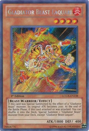 Gladiator Beast Laquari [LCGX-EN238] Secret Rare | Card Merchant Takapuna