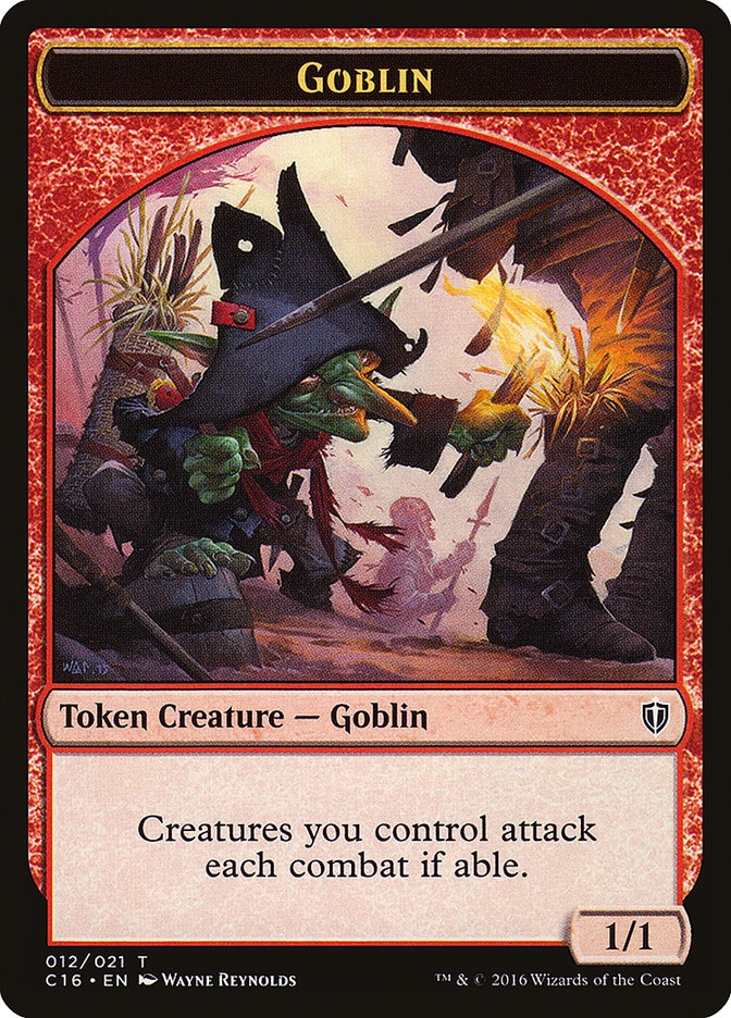 Goblin // Zombie Double-Sided Token [Commander 2016 Tokens] | Card Merchant Takapuna