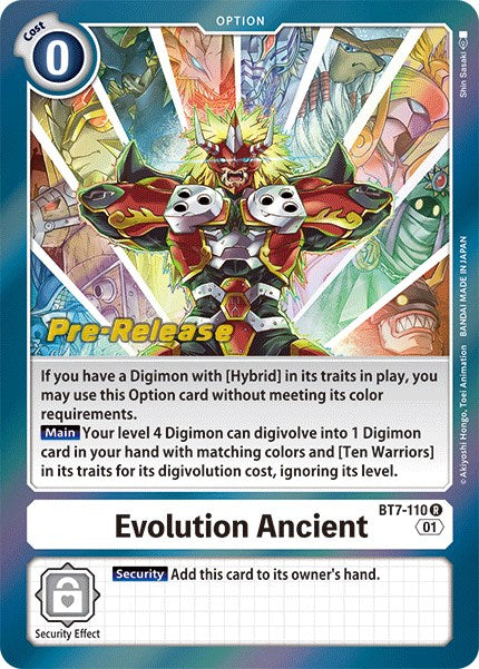 Evolution Ancient [BT7-110] [Next Adventure Pre-Release Cards] | Card Merchant Takapuna