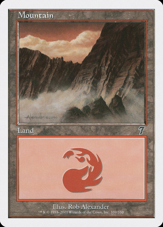 Mountain (339) [Seventh Edition] | Card Merchant Takapuna