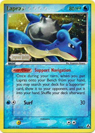 Lapras (8/92) (Stamped) [EX: Legend Maker] | Card Merchant Takapuna