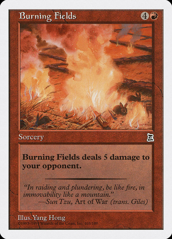 Burning Fields [Portal Three Kingdoms] | Card Merchant Takapuna