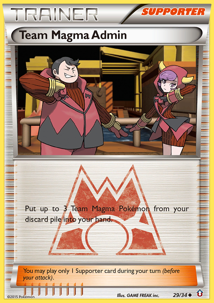 Team Magma Admin (29/34) [XY: Double Crisis] | Card Merchant Takapuna