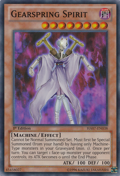 Gearspring Spirit [HA07-EN038] Super Rare | Card Merchant Takapuna