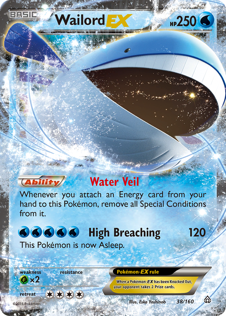 Wailord EX (38/160) [XY: Primal Clash] | Card Merchant Takapuna