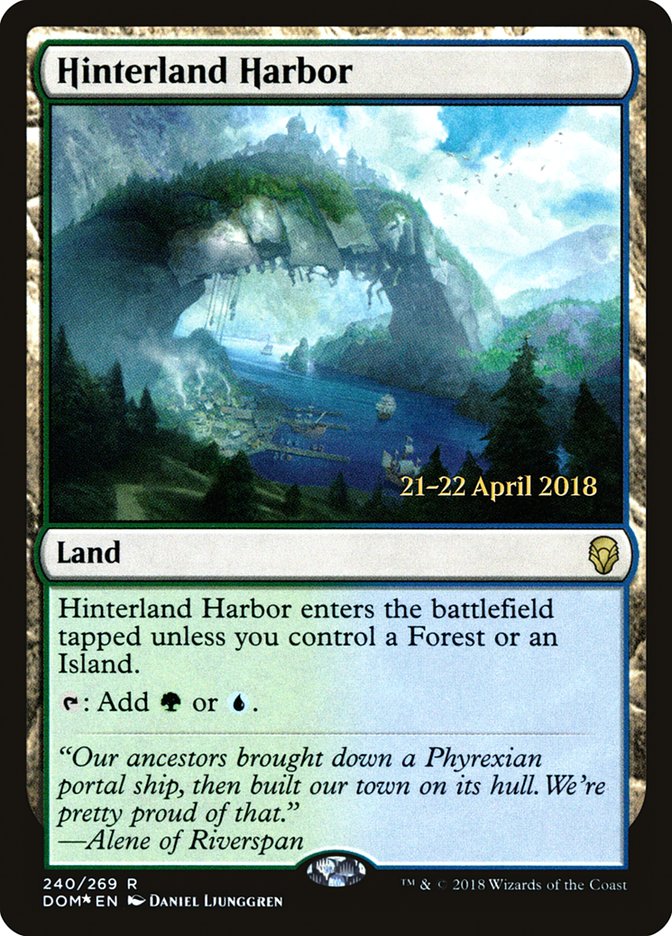 Hinterland Harbor [Dominaria Prerelease Promos] | Card Merchant Takapuna