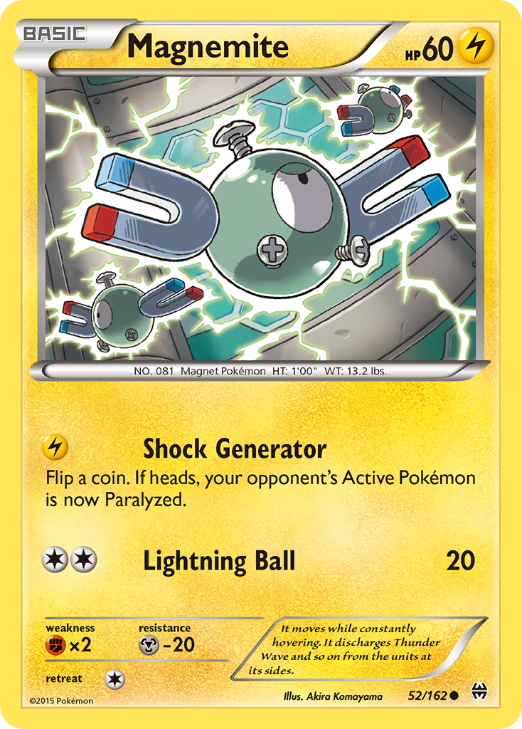 Magnemite (52/162) [XY: BREAKthrough] | Card Merchant Takapuna