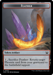 Feather // Servo Double-Sided Token [March of the Machine Commander Tokens] | Card Merchant Takapuna