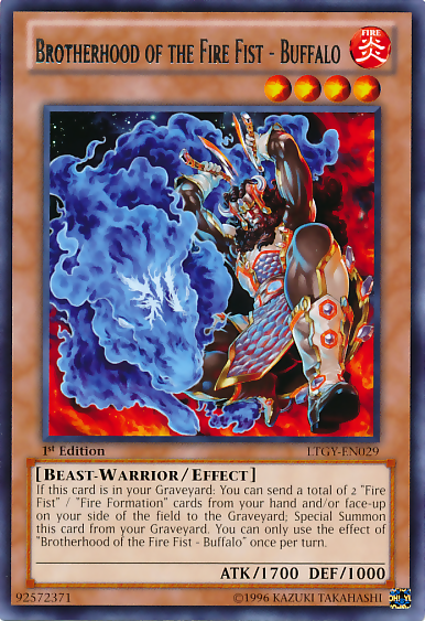 Brotherhood of the Fire Fist - Buffalo [LTGY-EN029] Rare | Card Merchant Takapuna