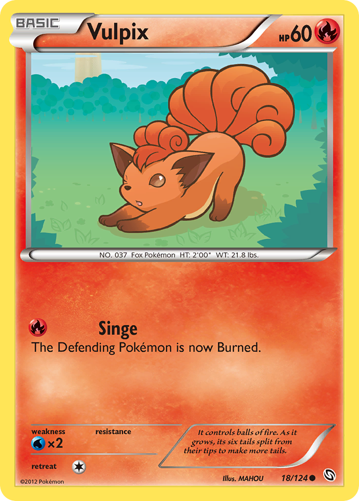 Vulpix (18/124) [Black & White: Dragons Exalted] | Card Merchant Takapuna