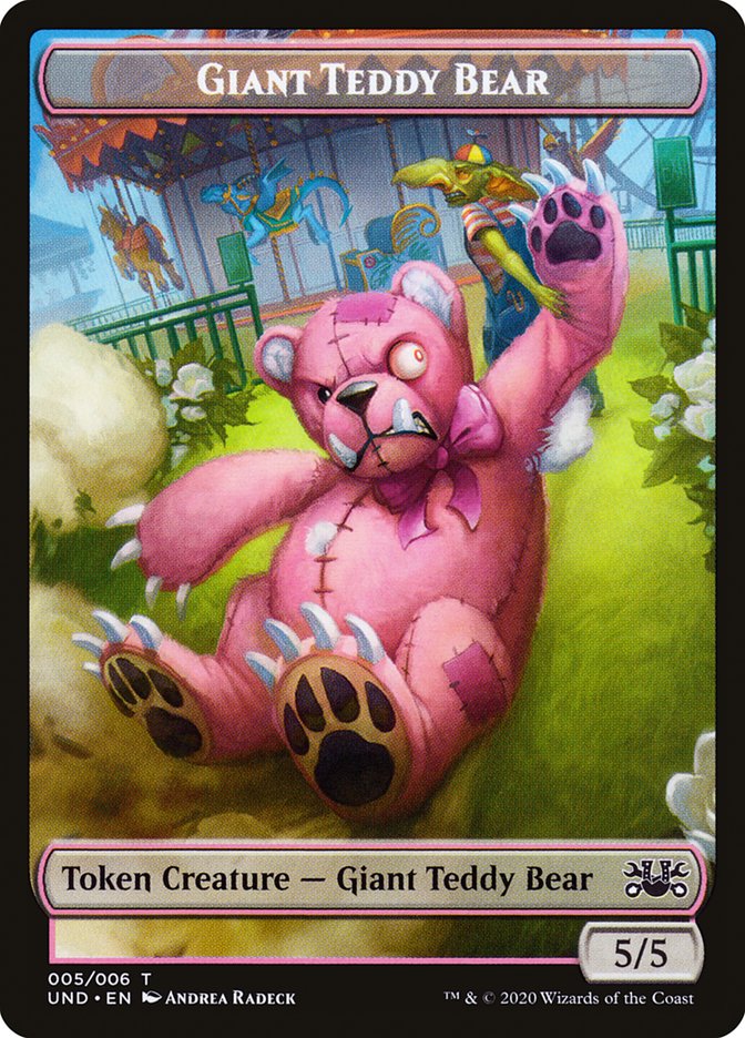 Giant Teddy Bear // Acorn Stash Double-Sided Token [Unsanctioned Tokens] | Card Merchant Takapuna