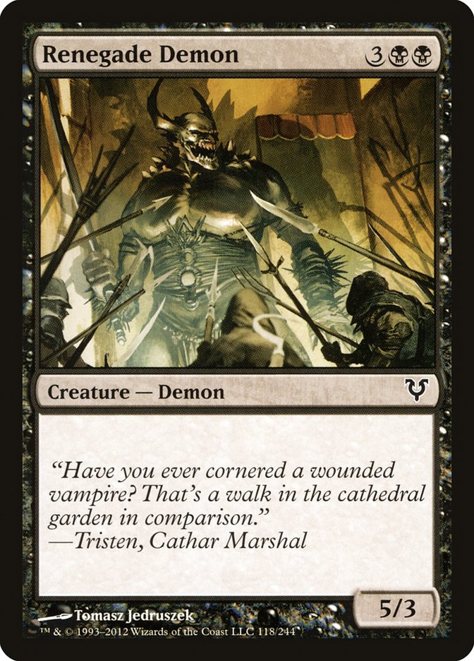 Renegade Demon [Avacyn Restored] | Card Merchant Takapuna