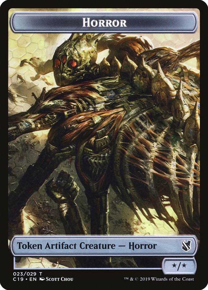 Horror Token [Commander 2019 Tokens] | Card Merchant Takapuna