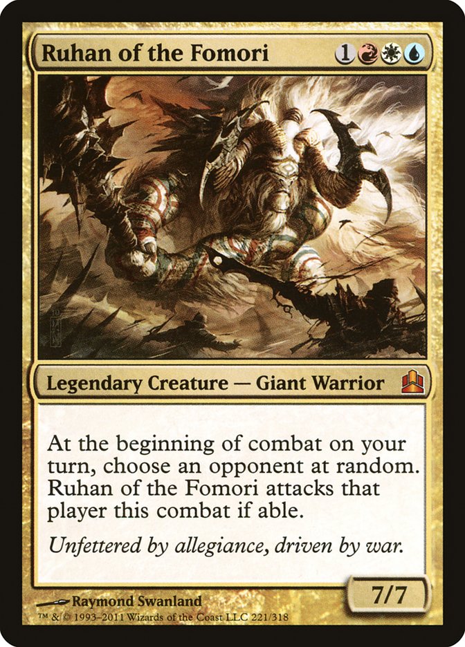 Ruhan of the Fomori [Commander 2011] | Card Merchant Takapuna