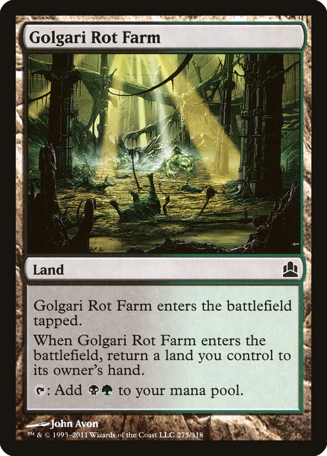 Golgari Rot Farm [Commander 2011] | Card Merchant Takapuna