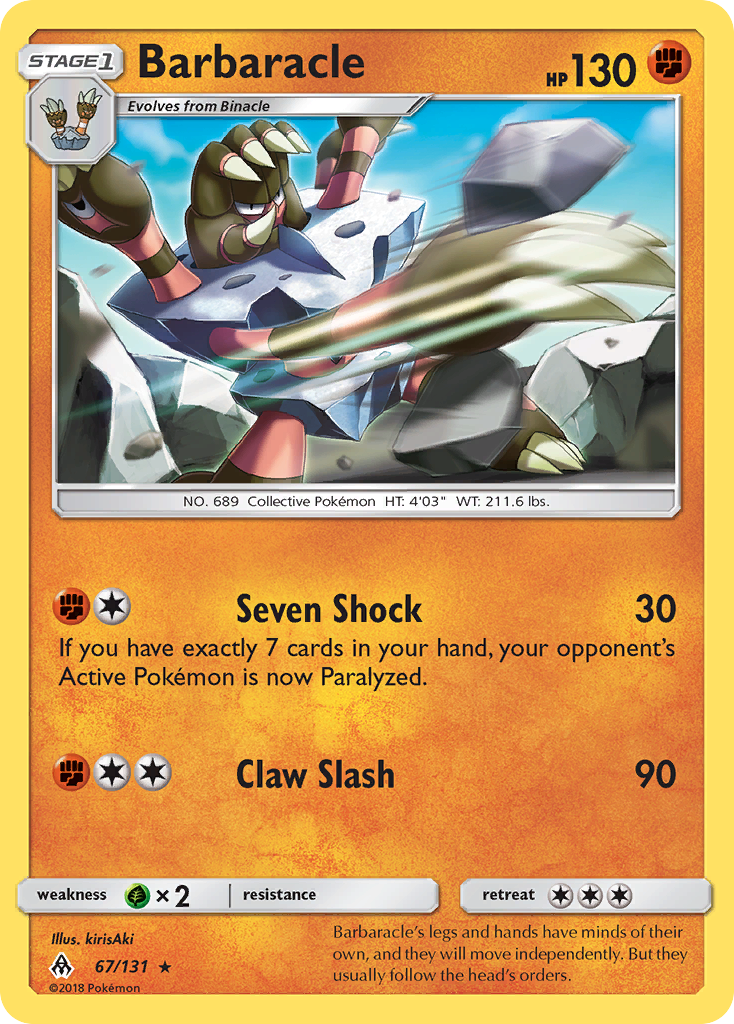 Barbaracle (67/131) [Sun & Moon: Forbidden Light] | Card Merchant Takapuna