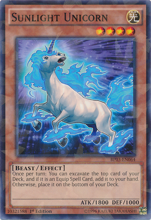 Sunlight Unicorn [BP03-EN064] Shatterfoil Rare | Card Merchant Takapuna