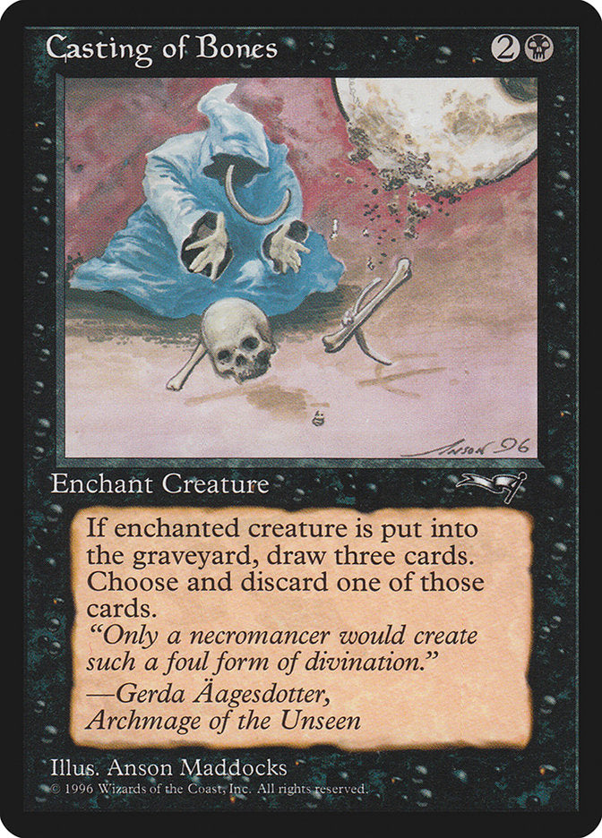 Casting of Bones (Skull on Ground) [Alliances] | Card Merchant Takapuna