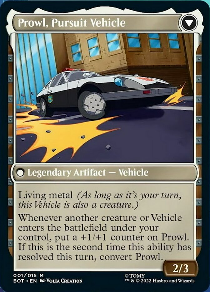 Prowl, Stoic Strategist // Prowl, Pursuit Vehicle [Transformers] | Card Merchant Takapuna