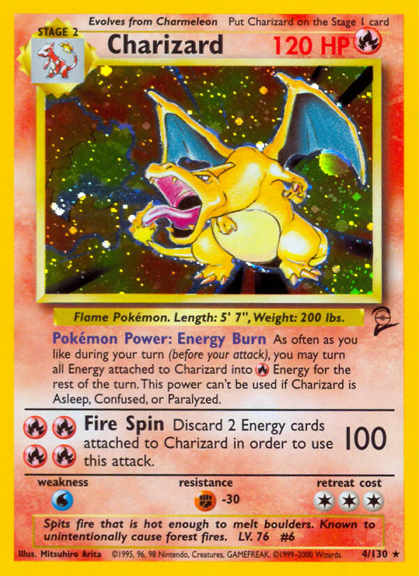 Charizard (4/130) [Base Set 2] | Card Merchant Takapuna