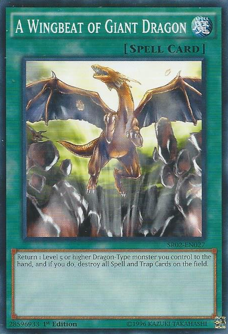 A Wingbeat of Giant Dragon [SR02-EN027] Common | Card Merchant Takapuna