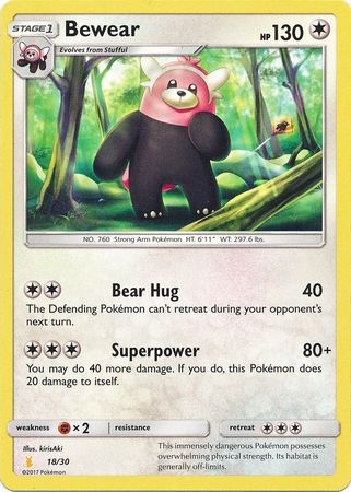 Bewear (18/30) [Sun & Moon: Trainer Kit - Alolan Raichu] | Card Merchant Takapuna