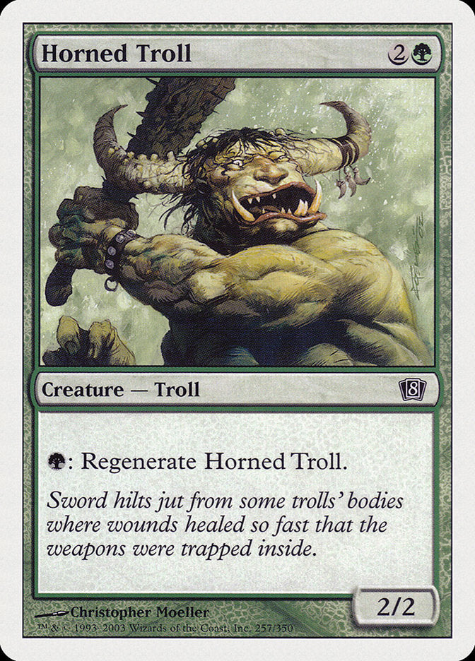 Horned Troll [Eighth Edition] | Card Merchant Takapuna