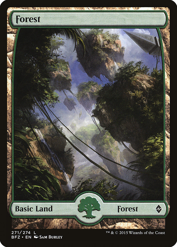 Forest (271) (Full Art) [Battle for Zendikar] | Card Merchant Takapuna