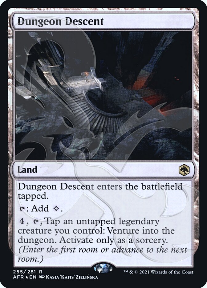 Dungeon Descent (Ampersand Promo) [Dungeons & Dragons: Adventures in the Forgotten Realms Promos] | Card Merchant Takapuna