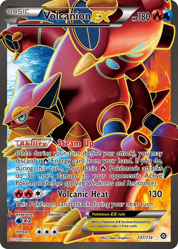 Volcanion EX (107/114) [XY: Steam Siege] | Card Merchant Takapuna