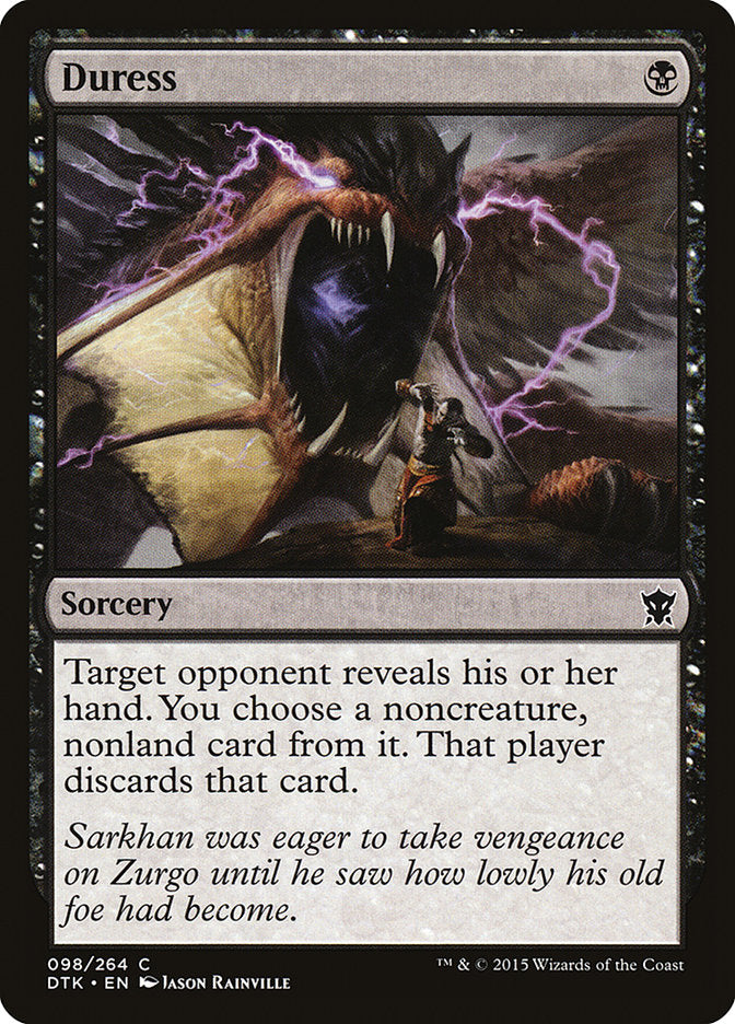 Duress [Dragons of Tarkir] | Card Merchant Takapuna