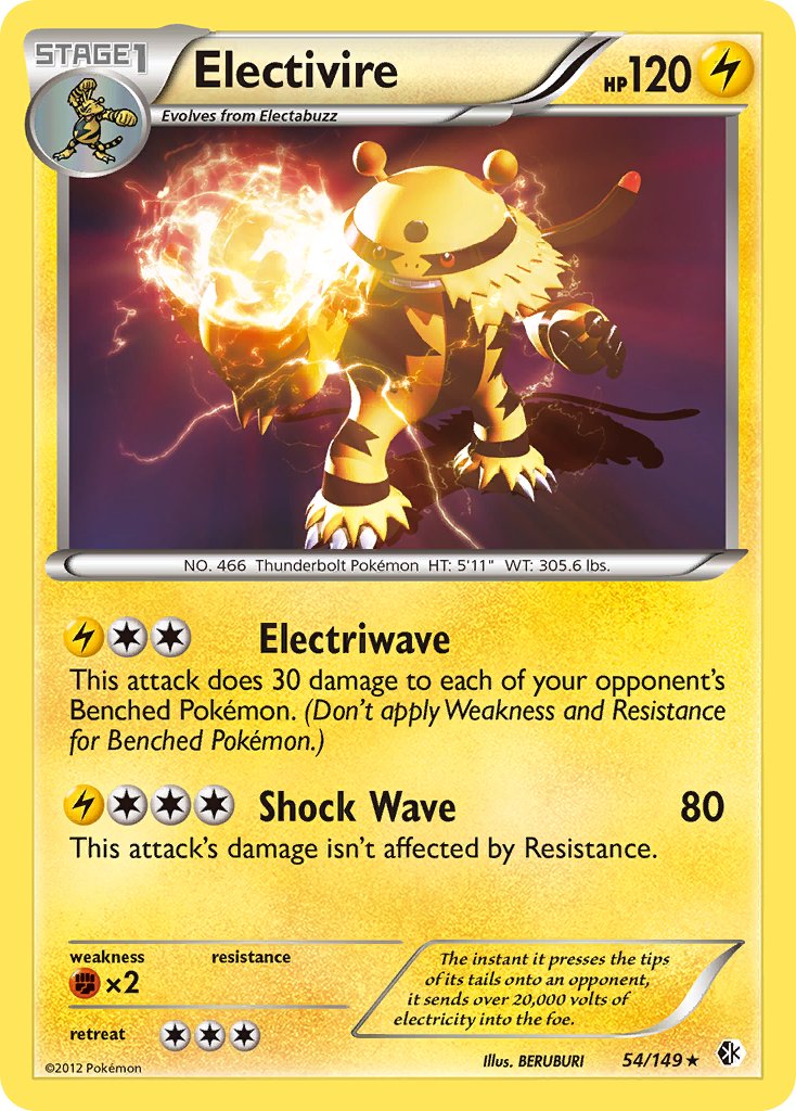 Electivire (54/149) (Theme Deck Exclusive) [Black & White: Boundaries Crossed] | Card Merchant Takapuna