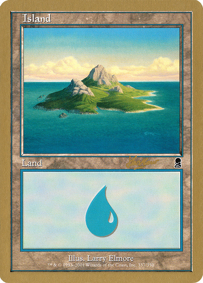 Island (shh337) (Sim Han How) [World Championship Decks 2002] | Card Merchant Takapuna