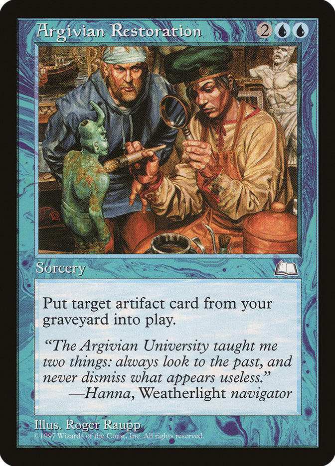 Argivian Restoration [Weatherlight] | Card Merchant Takapuna