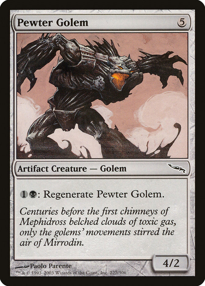 Pewter Golem [Mirrodin] | Card Merchant Takapuna