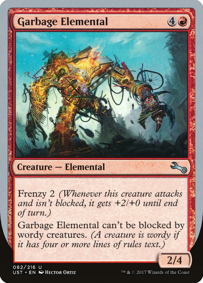 Garbage Elemental (2/4 Creature) [Unstable] | Card Merchant Takapuna