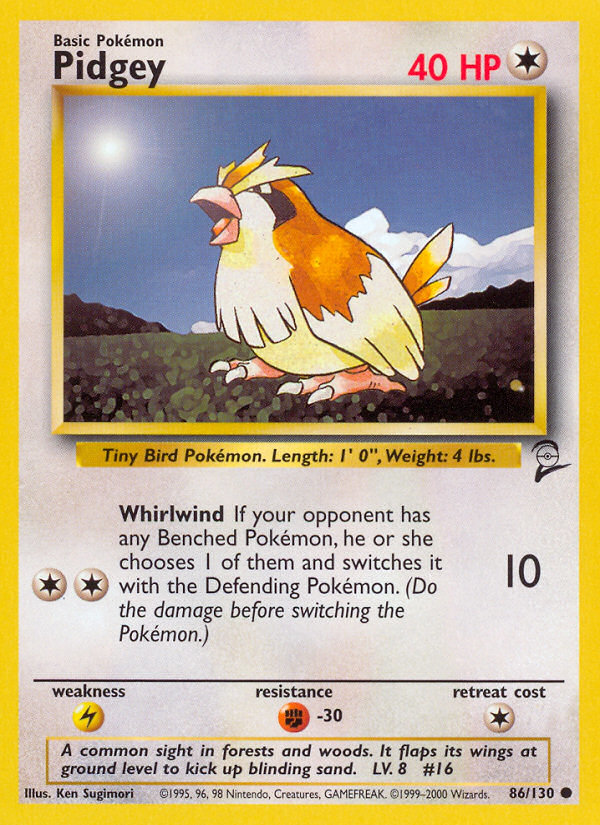 Pidgey (86/130) [Base Set 2] | Card Merchant Takapuna