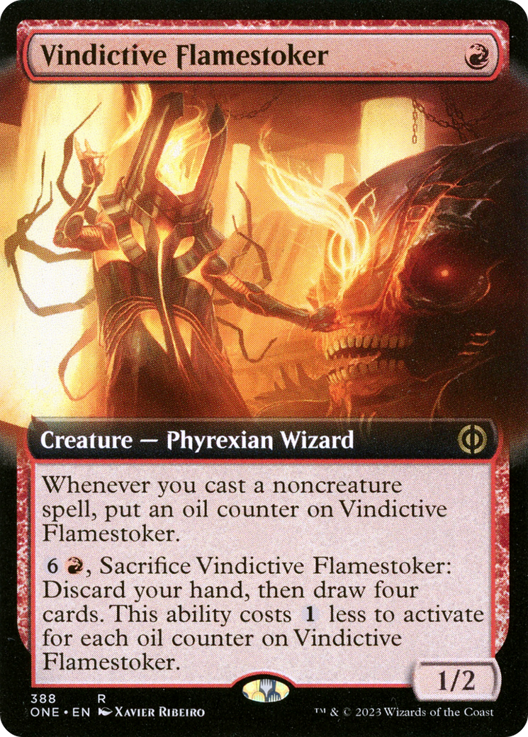 Vindictive Flamestoker (Extended Art) [Phyrexia: All Will Be One] | Card Merchant Takapuna