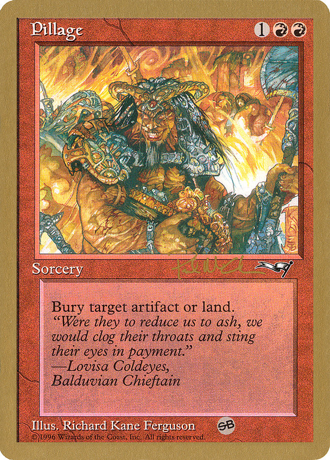 Pillage (Paul McCabe) (SB) [World Championship Decks 1997] | Card Merchant Takapuna