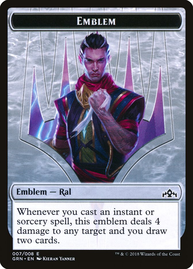 Ral, Izzet Viceroy Emblem [Guilds of Ravnica Tokens] | Card Merchant Takapuna