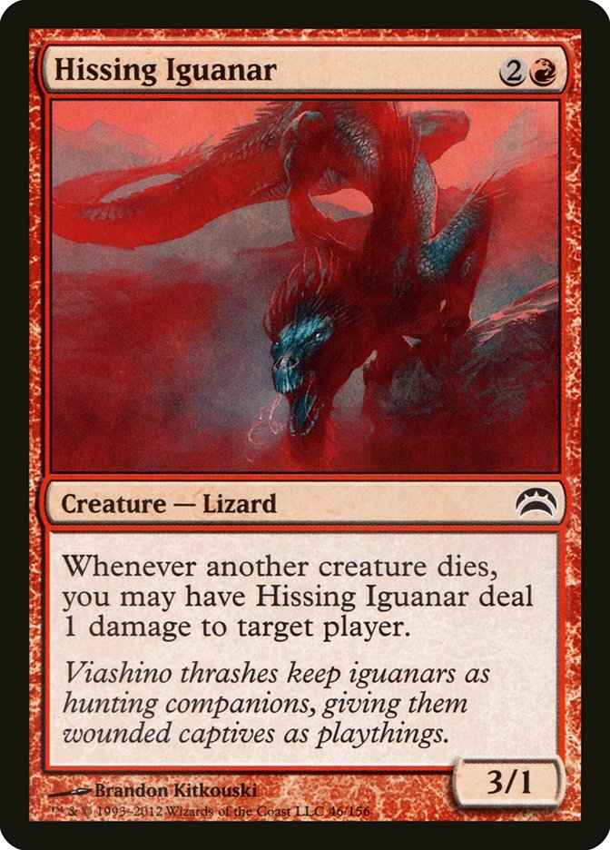 Hissing Iguanar [Planechase 2012] | Card Merchant Takapuna