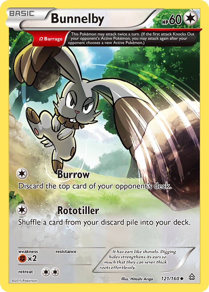 Bunnelby (121/160) [XY: Primal Clash] | Card Merchant Takapuna