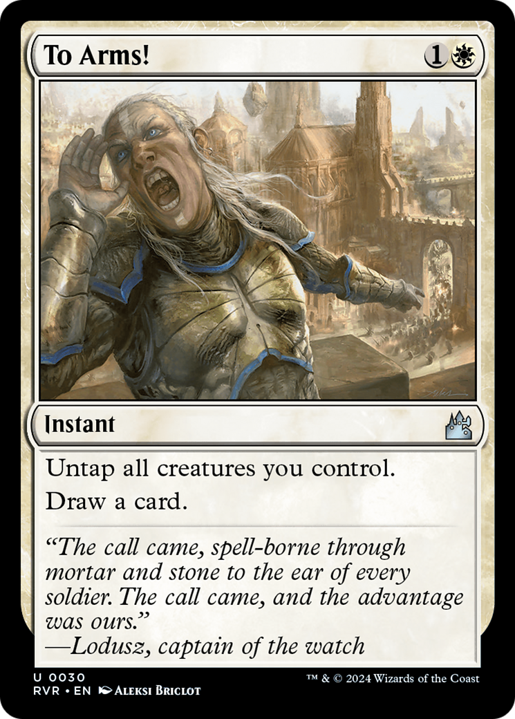 To Arms! [Ravnica Remastered] | Card Merchant Takapuna