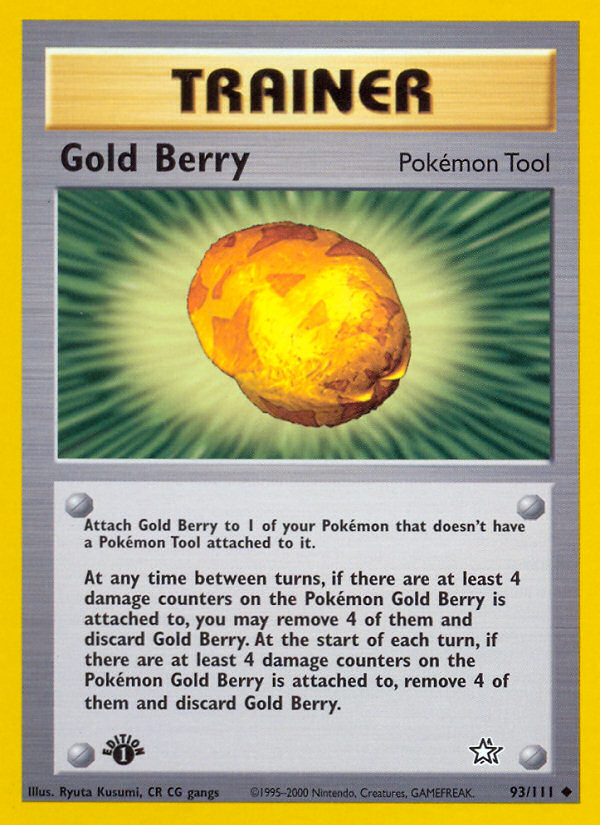 Gold Berry (93/111) [Neo Genesis 1st Edition] | Card Merchant Takapuna