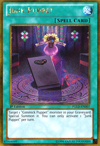 Junk Puppet [PGLD-EN007] Gold Secret Rare | Card Merchant Takapuna