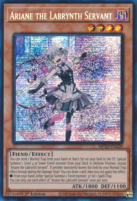 Ariane the Labrynth Servant [MP23-EN228] Prismatic Secret Rare | Card Merchant Takapuna