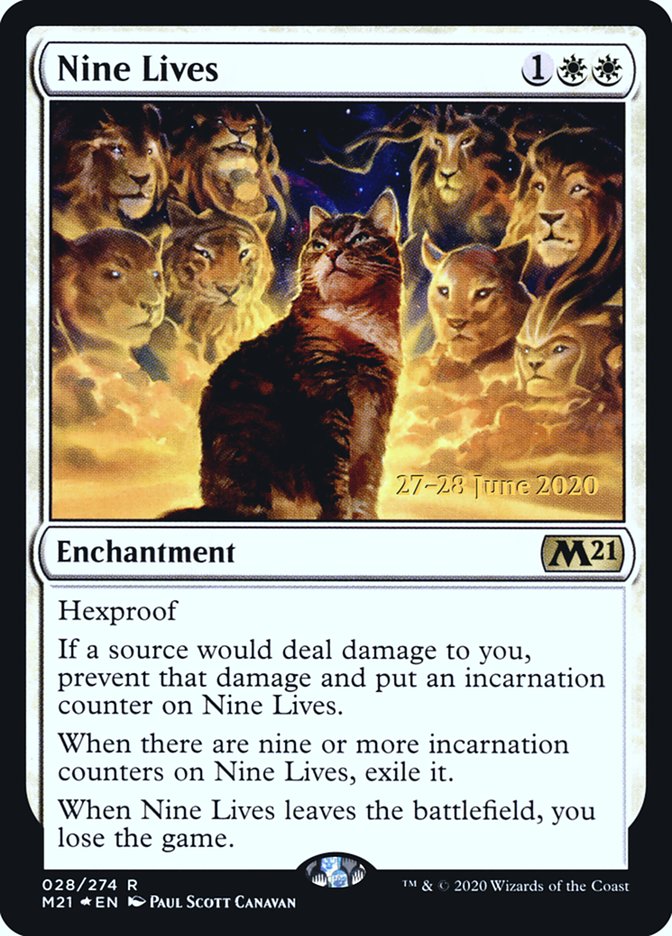 Nine Lives [Core Set 2021 Prerelease Promos] | Card Merchant Takapuna