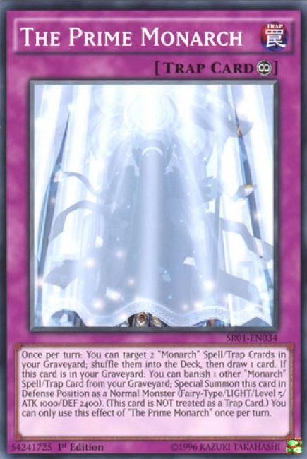 The Prime Monarch [SR01-EN034] Common | Card Merchant Takapuna