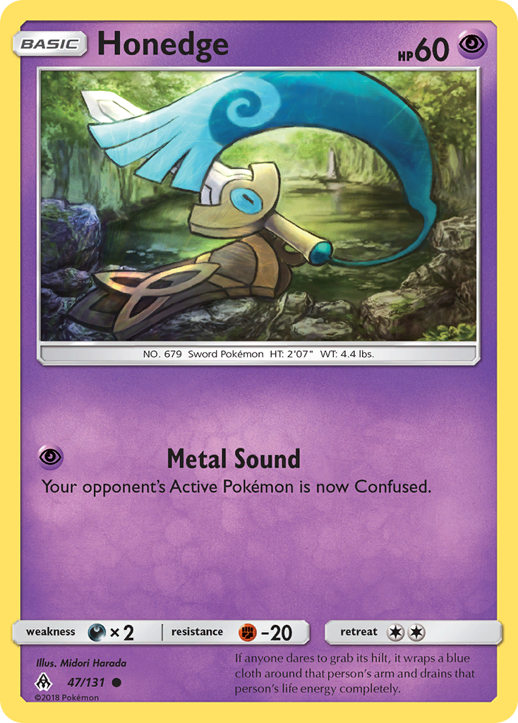 Honedge (47/131) [Sun & Moon: Forbidden Light] | Card Merchant Takapuna