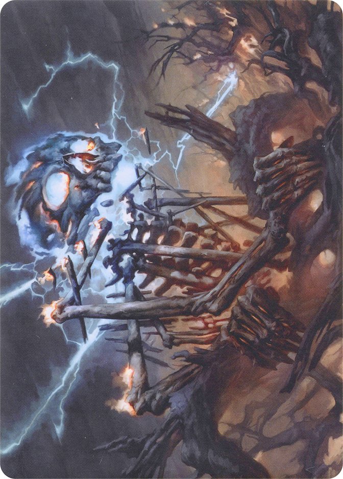 Lightning Skelemental // Lightning Skelemental [Modern Horizons Art Series] | Card Merchant Takapuna